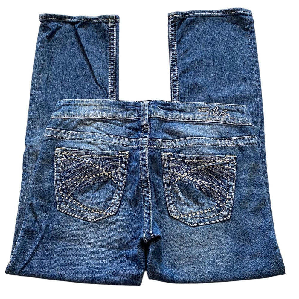 Silver Jeans Tuesday Capri Distressed Low Waist Jeans Women’s Size 28